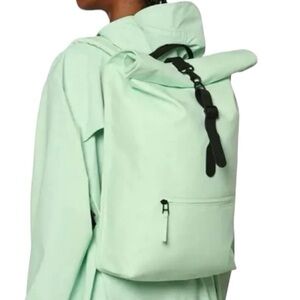 RAINS Rolltop Rucksack In Mineral NWT OS Waterproof